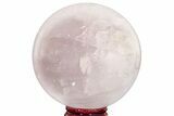 Polished Rose Quartz Sphere - Madagascar #210234-1
